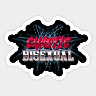 Chaotic Bisexual LGBT Pride funny Sticker